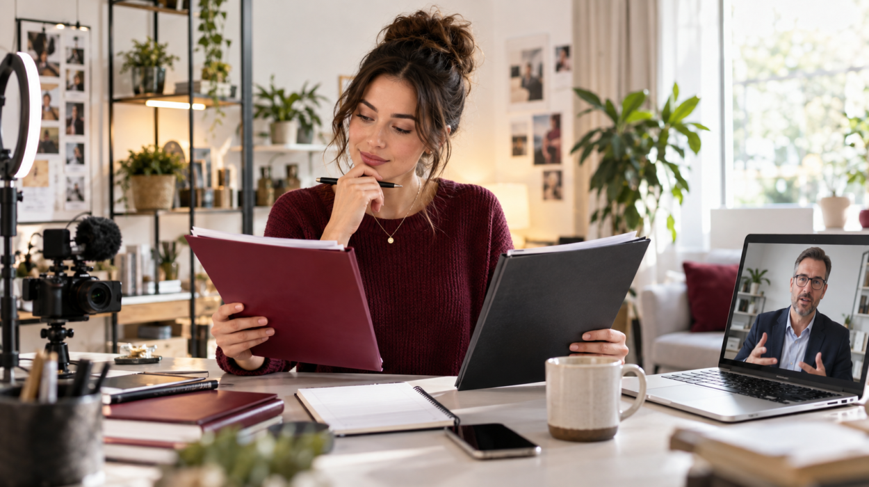 UK content creator comparing sole trader and limited company options